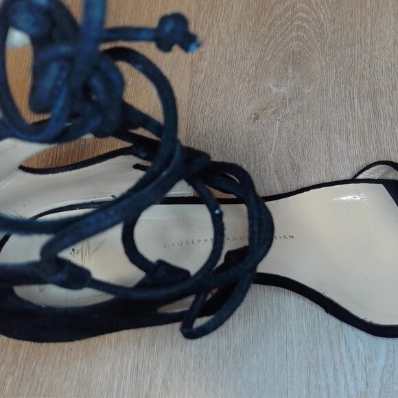 Giuseppe Zanotti Suede Lace-up Heels - Picture 2 of 6